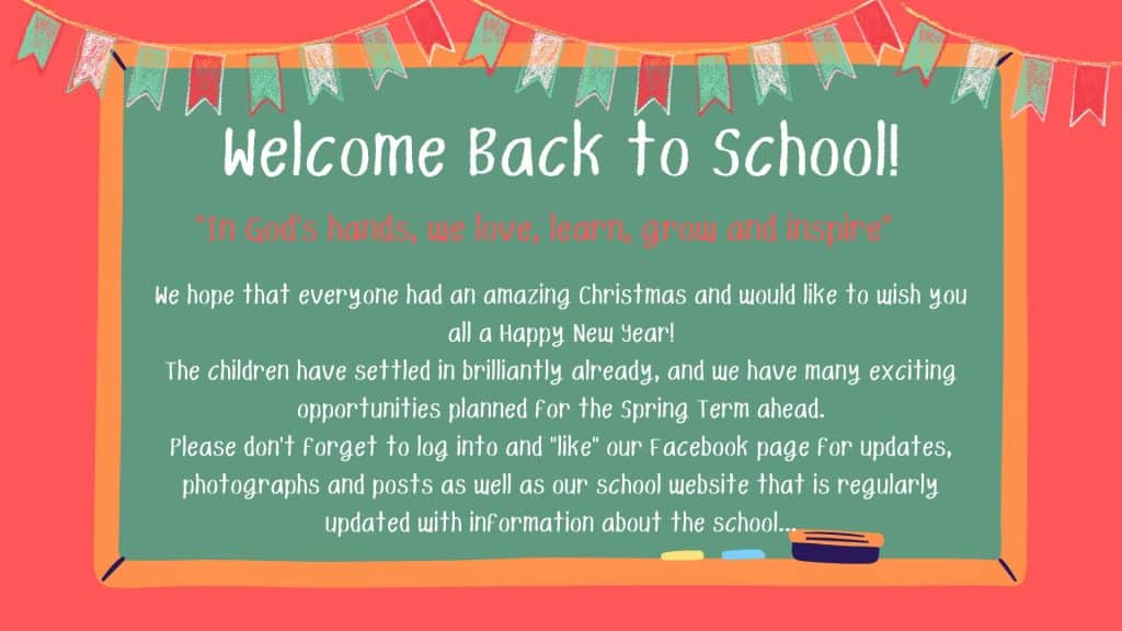 Welcome Back! – Pencombe CofE School