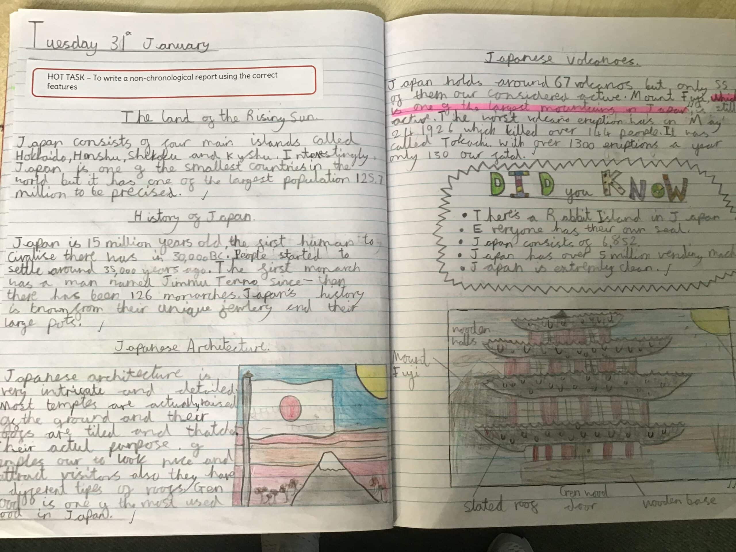 Non chronological Reports Pencombe CofE School